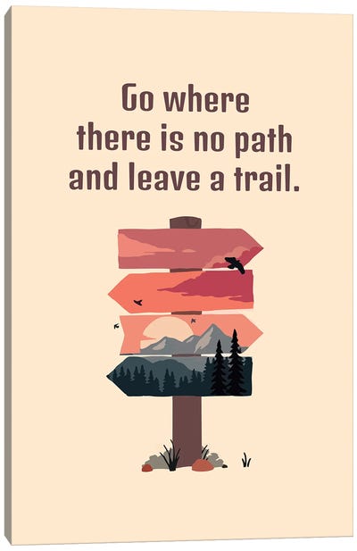 Leave A Path Trail Canvas Art Print - Adrian Baldovino
