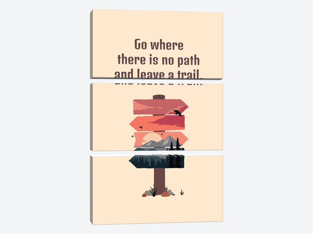 Leave A Path Trail by Adrian Baldovino 3-piece Canvas Art