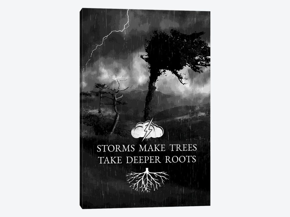 Storms And Trees by Adrian Baldovino 1-piece Canvas Print