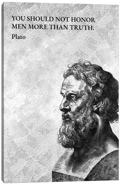 Plato - Supremacy Of Truth Canvas Art Print - Adrian Baldovino