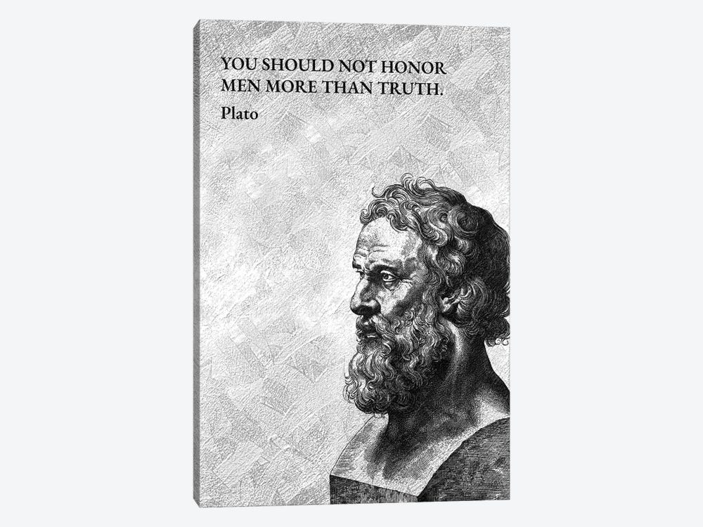 Plato - Supremacy Of Truth by Adrian Baldovino 1-piece Canvas Wall Art