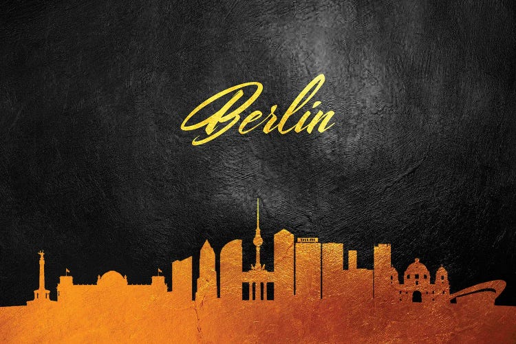 Berlin Germany Gold Skyline