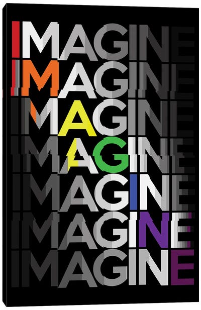 Imagine Canvas Art Print - LGBTQ+ Art