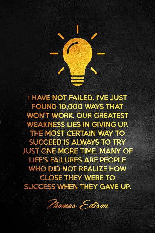 Thomas Edison Motivational Quote