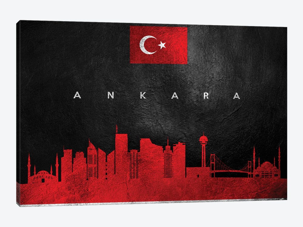 Ankara Turkey Skyline by Adrian Baldovino 1-piece Art Print
