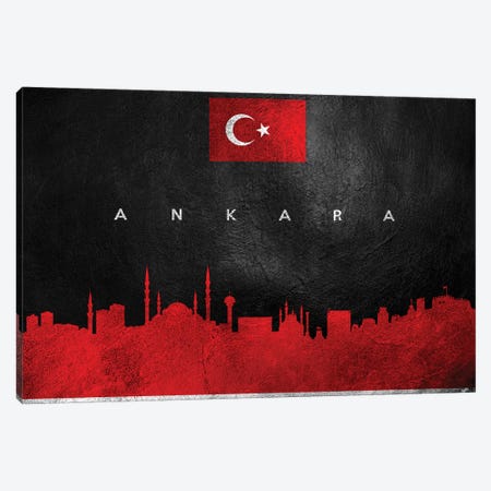 Ankara Turkey Skyline II Canvas Print #ABV158} by Adrian Baldovino Canvas Print