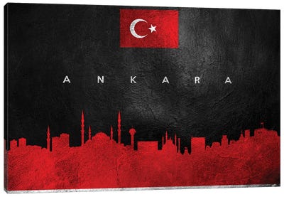 Ankara Turkey Skyline II Canvas Art Print