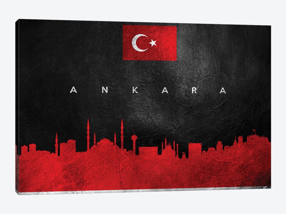 Ankara Turkey Skyline II by Adrian Baldovino 1-piece Canvas Wall Art