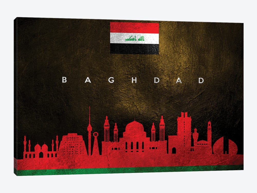 Baghdad Iraq Skyline by Adrian Baldovino 1-piece Canvas Print