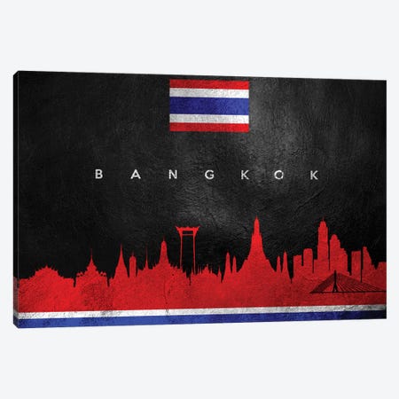 Bangkok Thailand Skyline Canvas Print #ABV166} by Adrian Baldovino Canvas Print