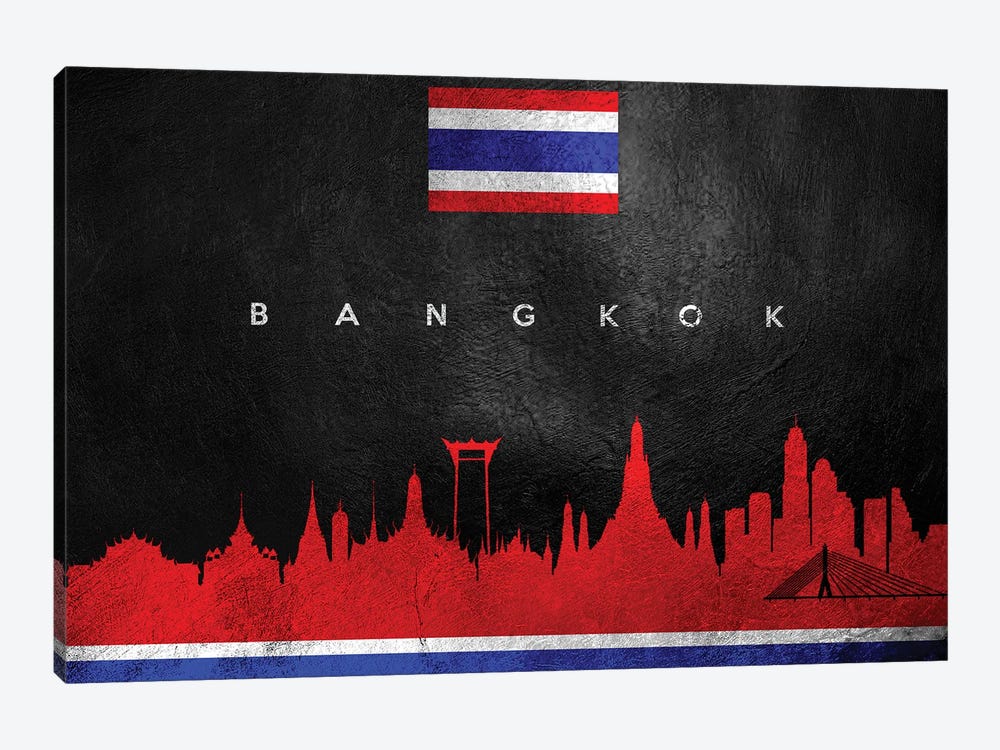 Bangkok Thailand Skyline by Adrian Baldovino 1-piece Art Print