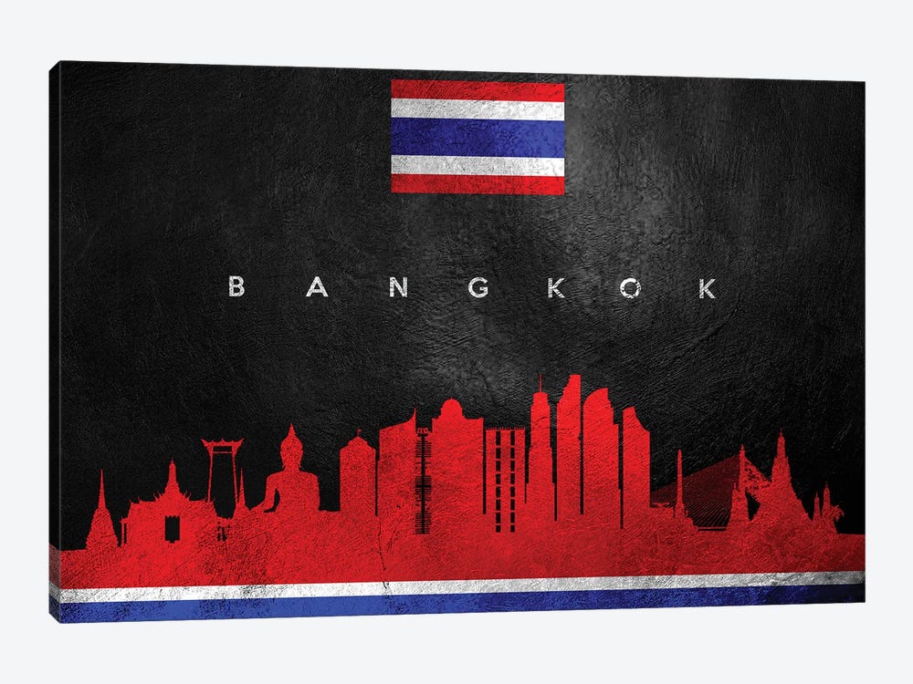 Bangkok Thailand Skyline II by Adrian Baldovino 1-piece Canvas Art