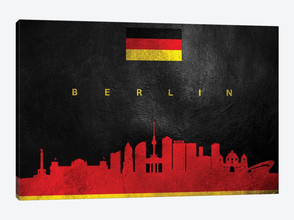 Berlin Germany Skyline II by Adrian Baldovino 1-piece Canvas Wall Art