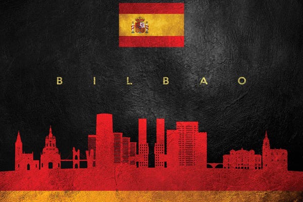 Basque Country: Bilbao Spain Skyline by Adrian Baldovino