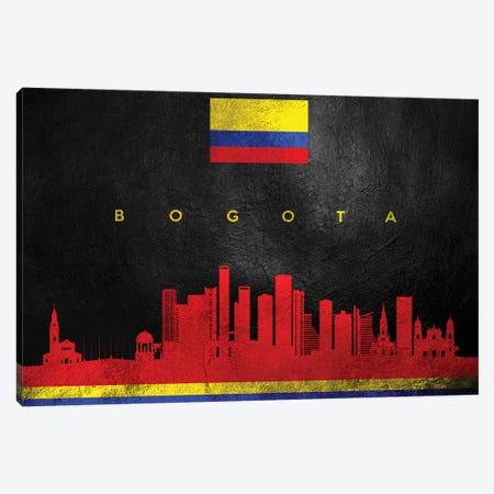 Bogota Colombia Skyline Canvas Print #ABV179} by Adrian Baldovino Canvas Art Print