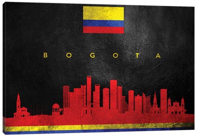 Bogota Colombia Skyline Canvas Art Print