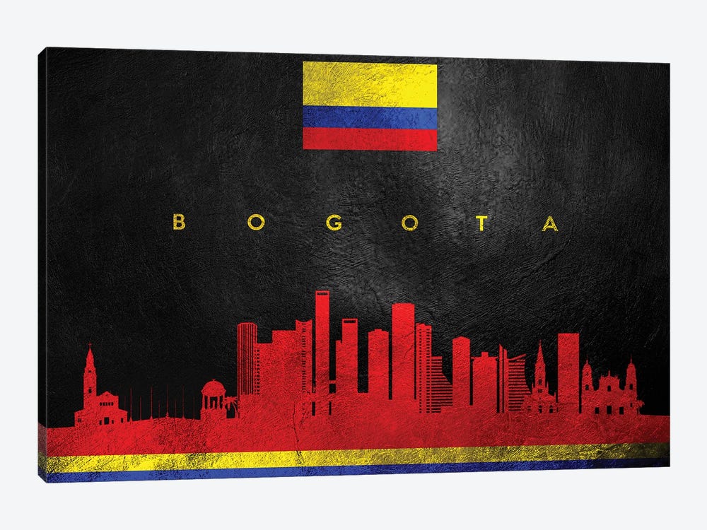 Bogota Colombia Skyline by Adrian Baldovino 1-piece Canvas Print