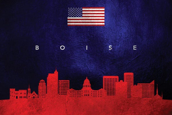 Idaho: Boise Idaho Skyline by Adrian Baldovino
