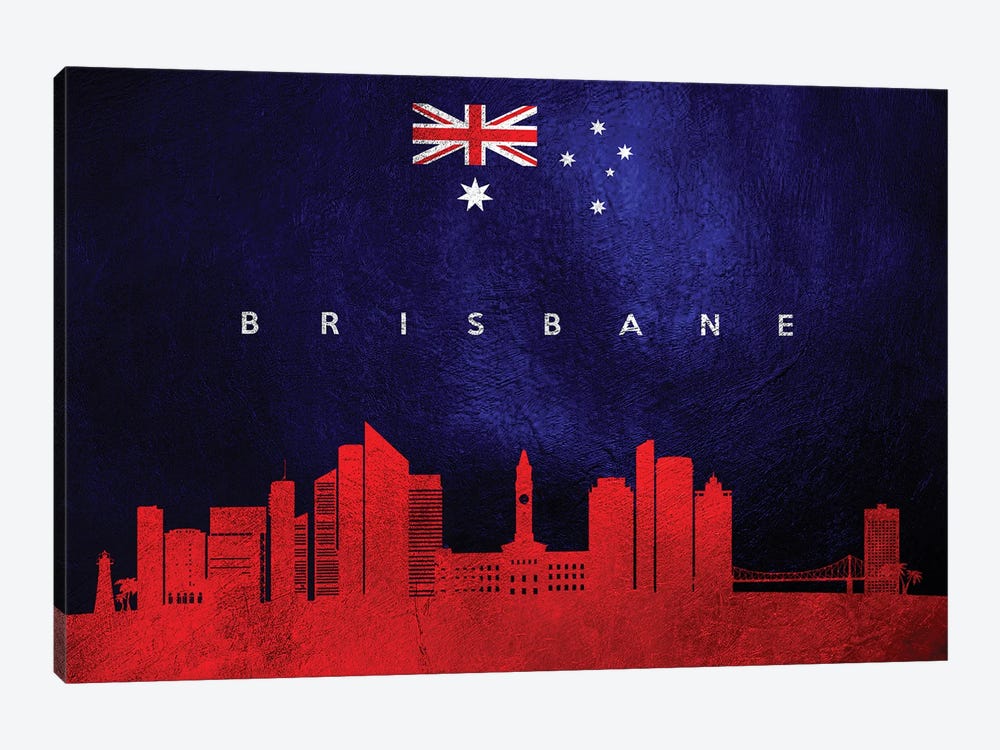 Brisbane Australia Skyline by Adrian Baldovino 1-piece Canvas Print