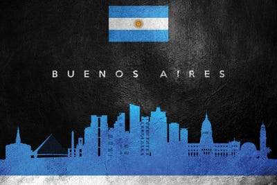 Buenos Aires Argentina Skyline by Adrian Baldovino art print