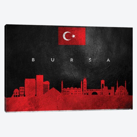 Bursa Turkey Skyline Canvas Print #ABV190} by Adrian Baldovino Canvas Art Print