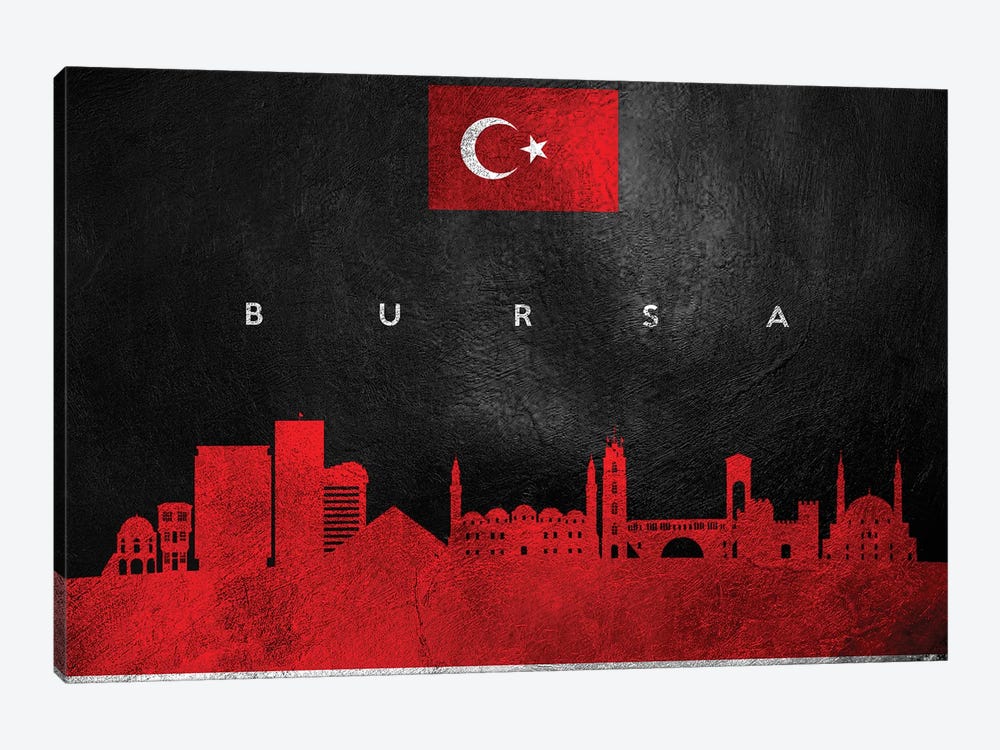Bursa Turkey Skyline by Adrian Baldovino 1-piece Canvas Art