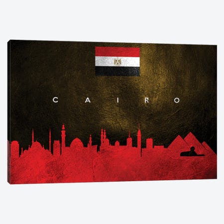 Cairo Egypt Skyline II Canvas Print #ABV193} by Adrian Baldovino Canvas Print