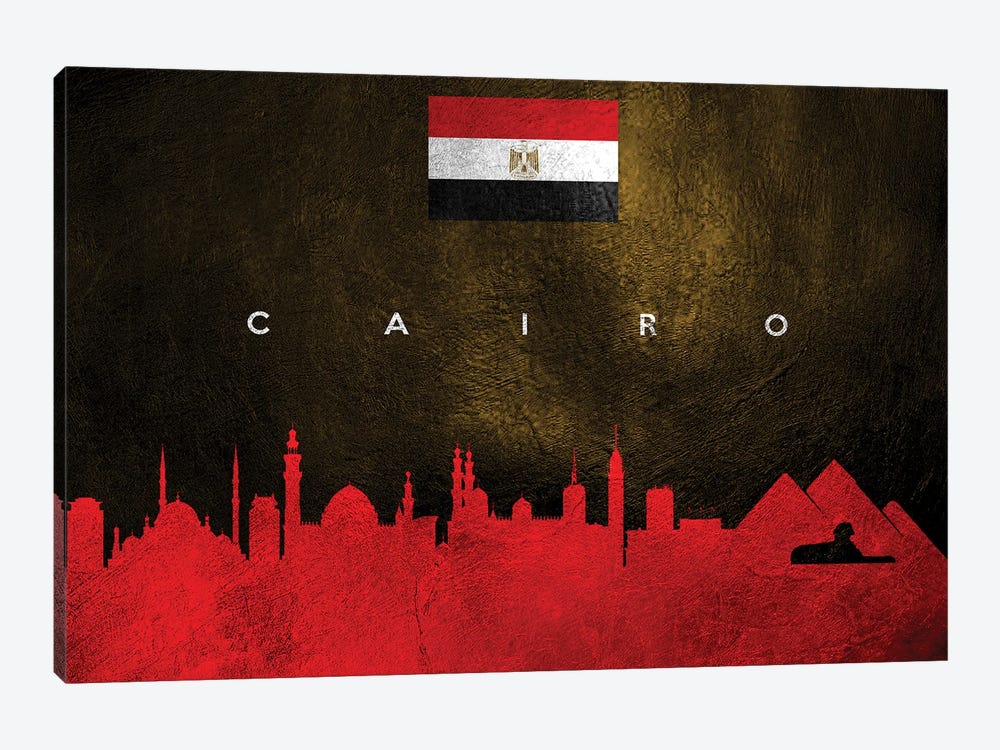 Cairo Egypt Skyline II by Adrian Baldovino 1-piece Canvas Art Print