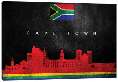 Cape Town South Africa Skyline Canvas Art Print - Adrian Baldovino