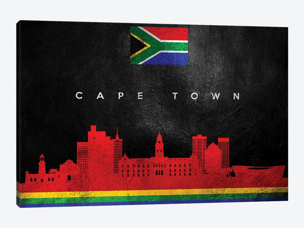 Cape Town South Africa Skyline by Adrian Baldovino 1-piece Canvas Wall Art