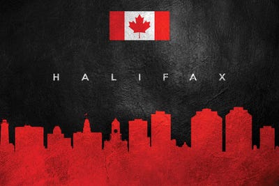 Halifax Canada Skyline by Adrian Baldovino art print