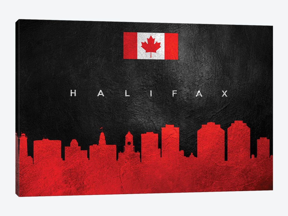 Halifax Canada Skyline by Adrian Baldovino 1-piece Art Print