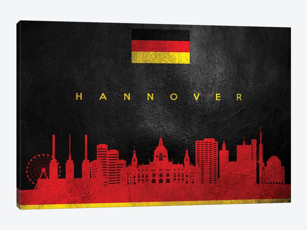 Hanover Germany Skyline by Adrian Baldovino 1-piece Canvas Print