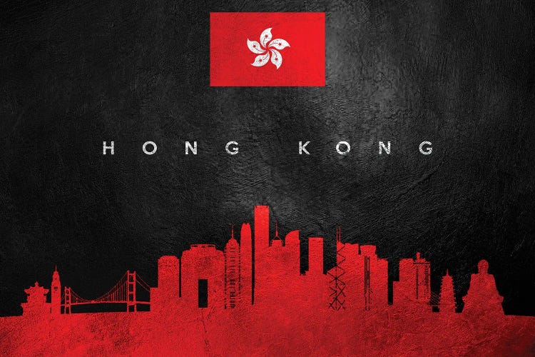Hong Kong Skyline by Adrian Baldovino wall art