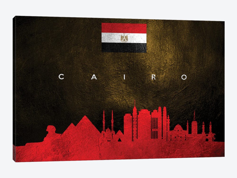 Cairo Egypt Skyline by Adrian Baldovino 1-piece Canvas Print