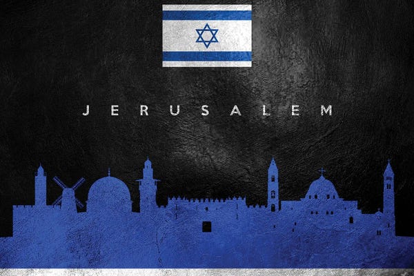 Middle Eastern Culture: Jerusalem Israel Skyline by Adrian Baldovino