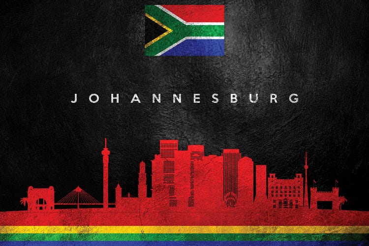 Johannesburg South Africa Skyline by Adrian Baldovino wall art