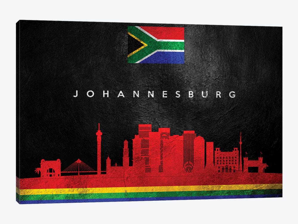 Johannesburg South Africa Skyline by Adrian Baldovino 1-piece Canvas Print