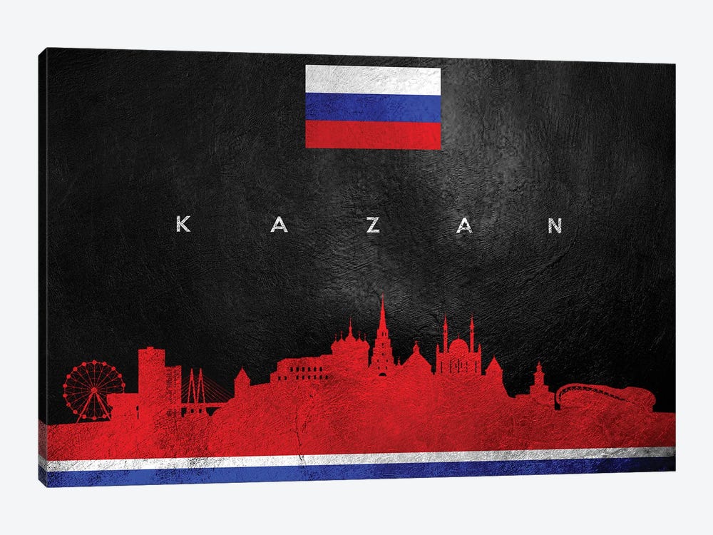 Kazan Russia Skyline by Adrian Baldovino 1-piece Canvas Print