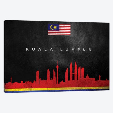 Kuala Lumpur Malaysia Skyline Canvas Print #ABV239} by Adrian Baldovino Canvas Artwork