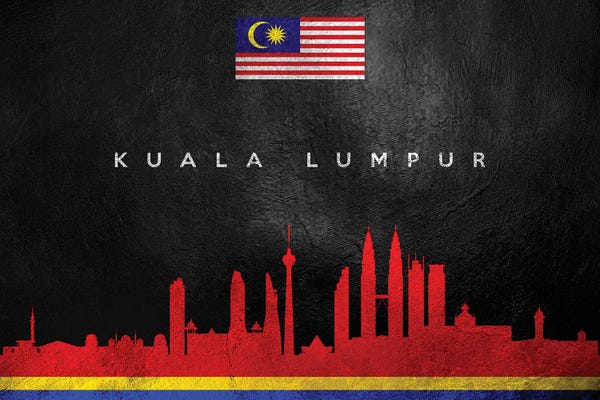 International Flags: Kuala Lumpur Malaysia Skyline by Adrian Baldovino