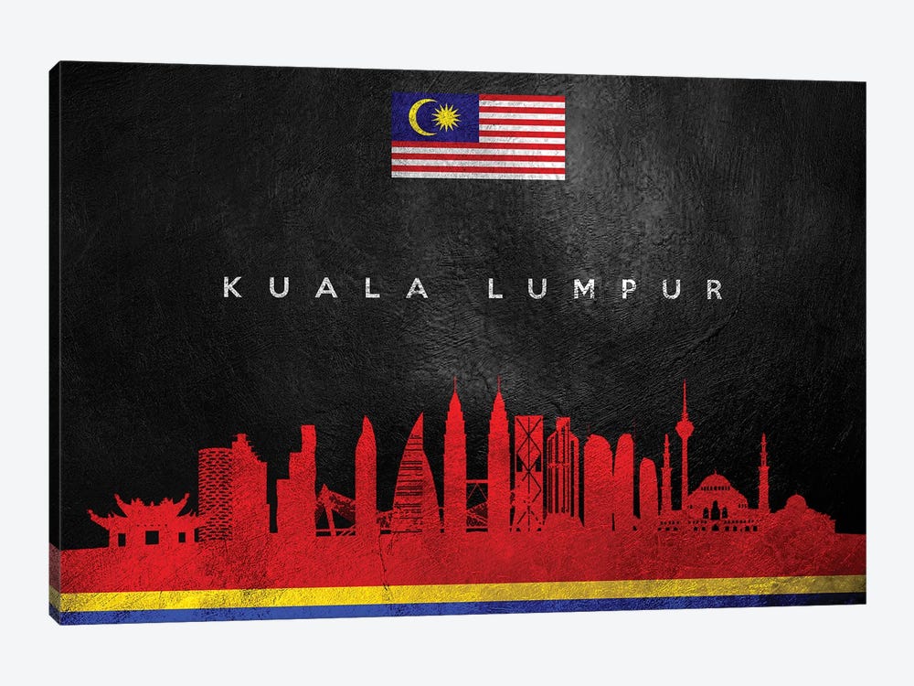 Kuala Lumpur Malaysia Skyline II by Adrian Baldovino 1-piece Canvas Art Print