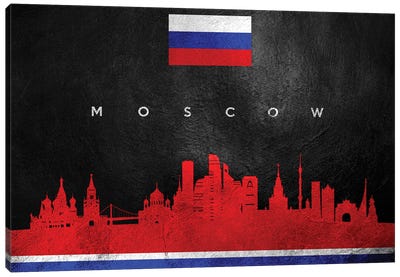 Moscow Russia Skyline II Canvas Art Print - Moscow Art