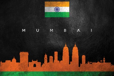 Mumbai India Skyline II by Adrian Baldovino art print
