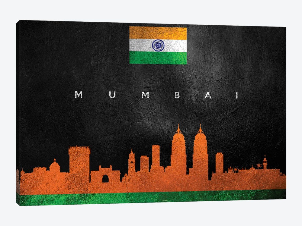 Mumbai India Skyline II by Adrian Baldovino 1-piece Canvas Wall Art