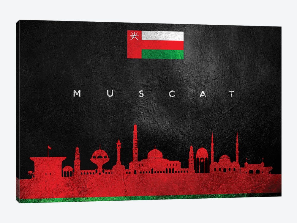 Muscat Oman Skyline by Adrian Baldovino 1-piece Canvas Art
