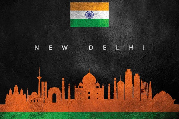 Delhi: New Delhi India Skyline by Adrian Baldovino