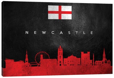 Newcastle England Skyline Canvas Art Print