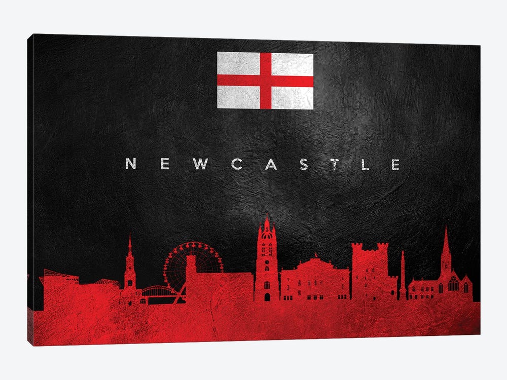 Newcastle England Skyline by Adrian Baldovino 1-piece Canvas Print