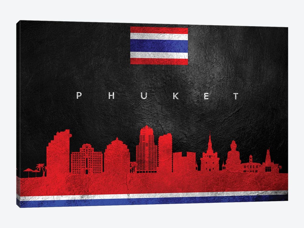 Phuket Thailand Skyline by Adrian Baldovino 1-piece Canvas Print